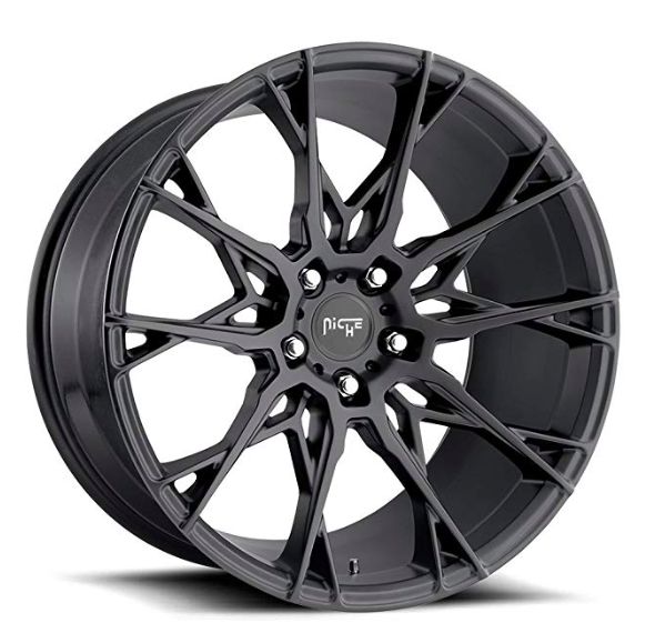 19" Inch Niche Staccato Matte Black Wheels Rims