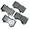 Front Brake Pad Set For: Lexus GX460, GX470; Mitsubishi Montero, Montero Sport; Toyota 4Runner, FJ Cruiser, Sequoia, Tacoma, Tundra